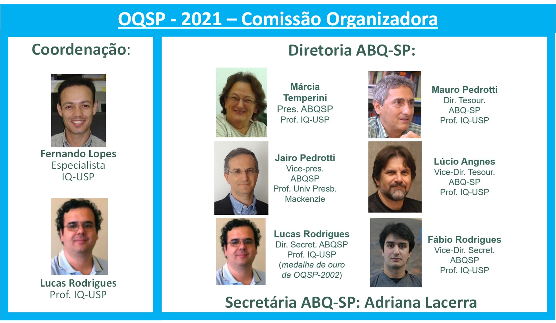 Comissão Organizadora da OQSP-2020